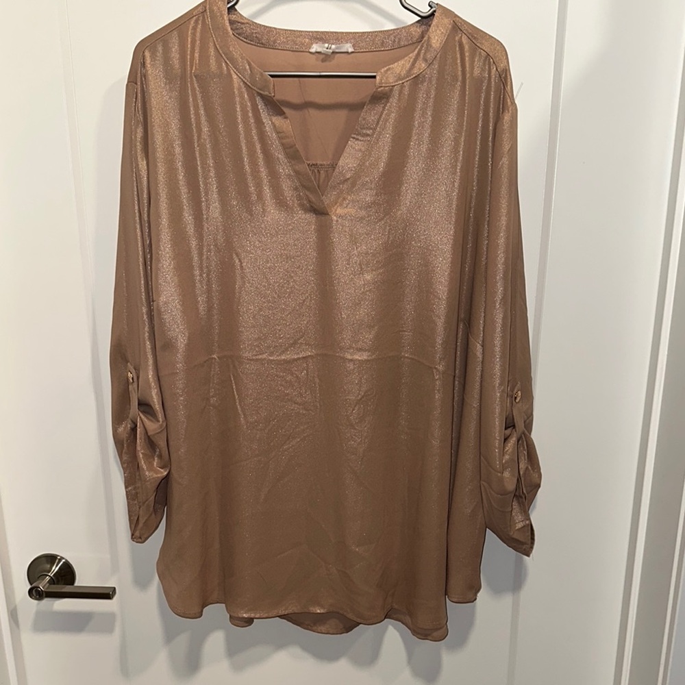 Elegant Tan Women's Top
